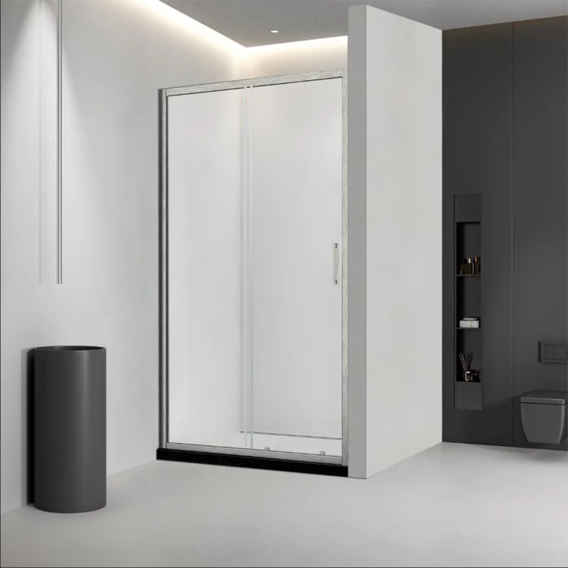 Душевая дверь Veconi Vianno VN-46BC, 1000x1950, Никель брашинг стекло прозрачное