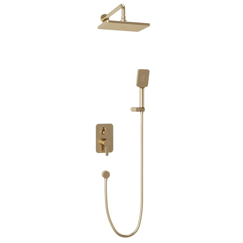 Встраиваемая душевая система Veconi  VERONA, Золото брашинг