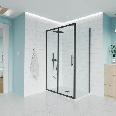 Душевой угол Veconi Evo 100SP B 1700х800x1950, черны...