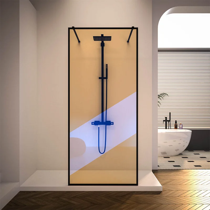 Душевая перегородка Veconi Korato KR-90BС, 1200x2000, черный матовый, хамелеон Душевая перегородка Veconi Korato KR-90BС, 1200x2000, черный матовый, хамелеон
