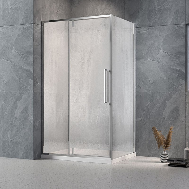 Душевой угол Veconi Rovigo RV-034R, 1000х800х1950, хром, стекло дождь RV034R-10080-06-C7