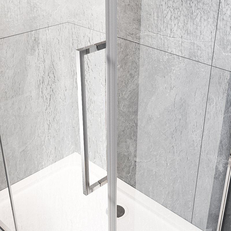 Душевой угол Veconi Rovigo RV-033R, 700х1000х1950, хром, стекло дождь RV033R-70100-06-C7