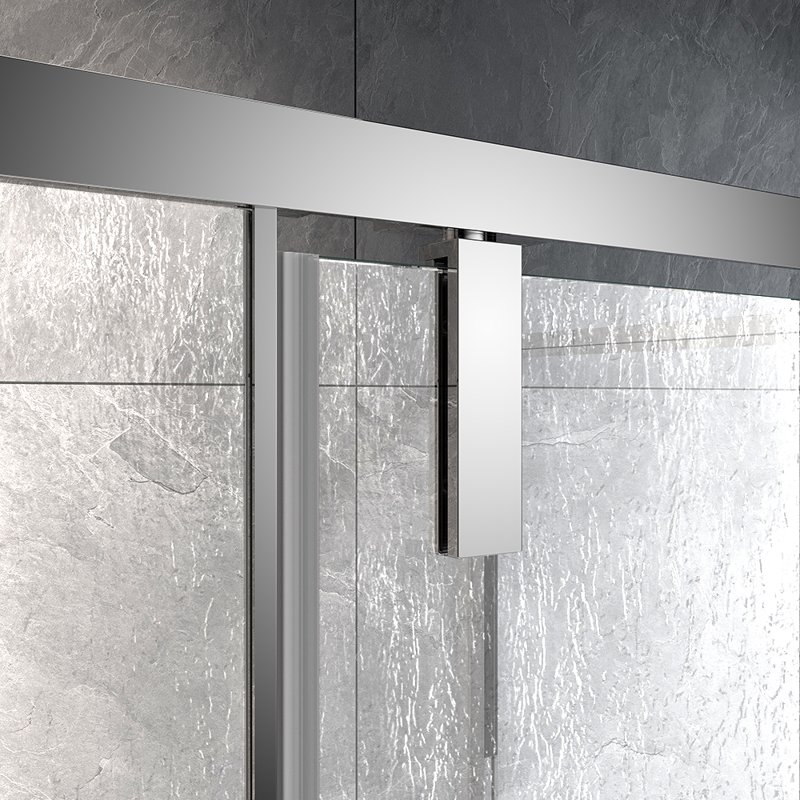 Душевой угол Veconi Rovigo RV-033R, 700х700х1950, хром, стекло дождь RV033R-7070-06-C7