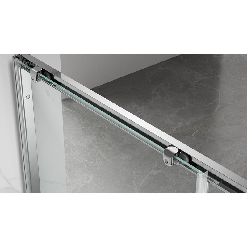 Душевой угол Veconi Rovigo RV-055G, 1300х900х1950, золото брашинг, прозрачное стекло RV055G-13090-01-C8