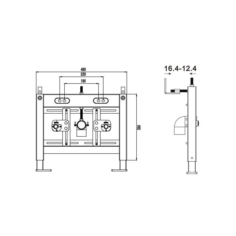 Инсталляция WeltWasser WW Bamberg 480 BD 10000011701 для биде Синяя