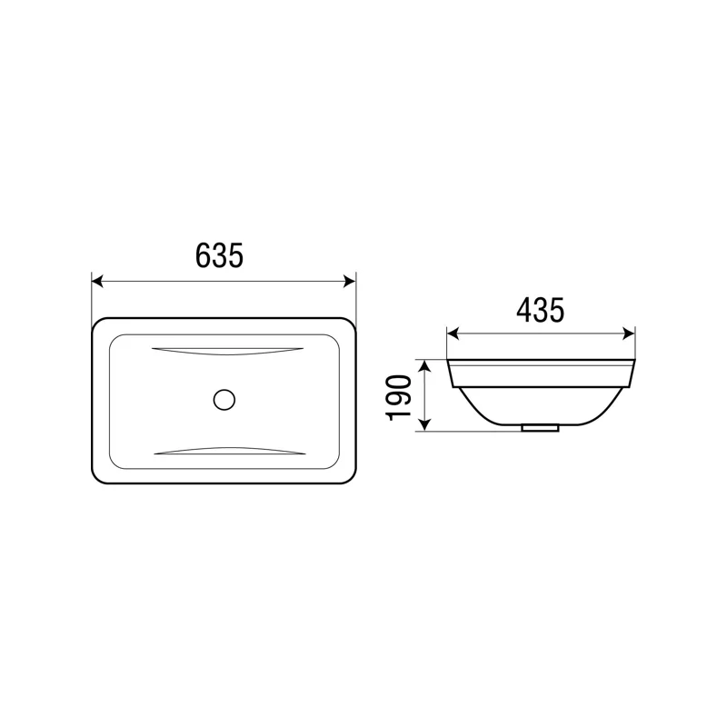Раковина WeltWasser Deilbach 6044 64 10000003890 Белый глянец