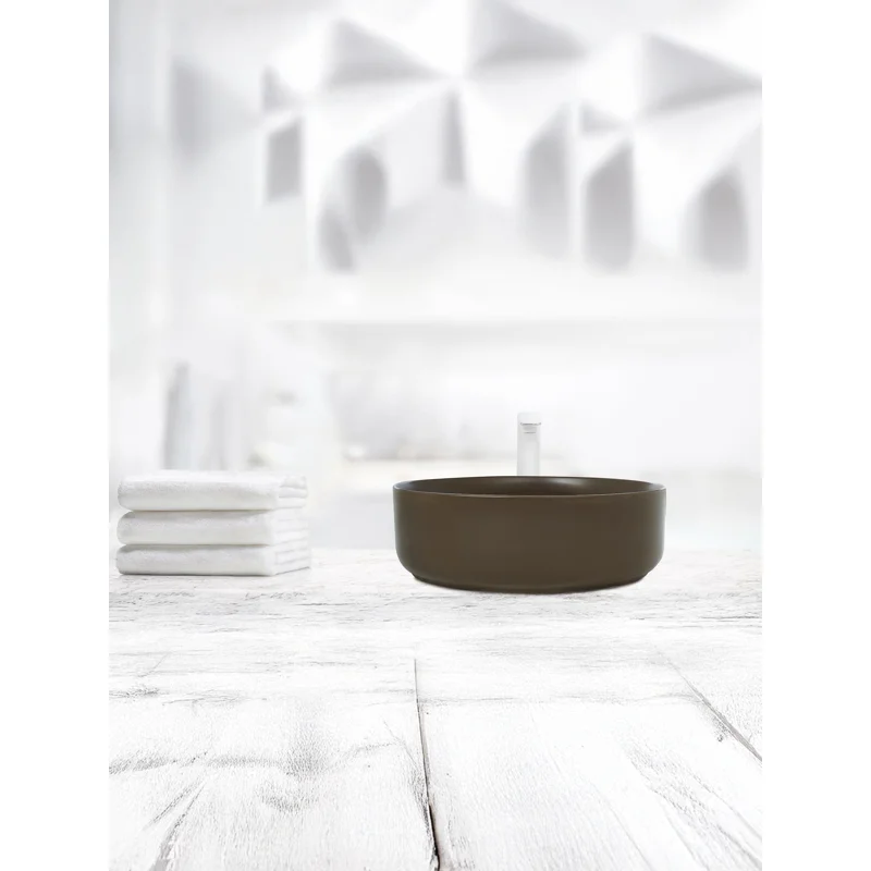 Раковина-чаша WeltWasser Elbach 3134 MBR 35 10000004519 Коричневая матовая
