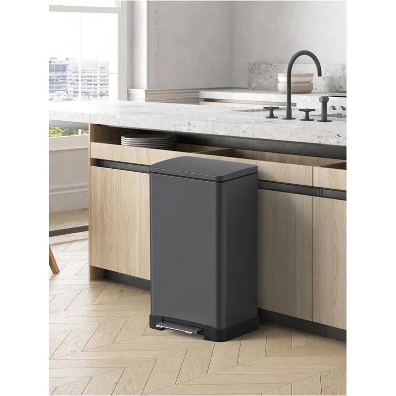 Ведро для мусора WeltWasser WW ME Lassy TG 12L 10000006129 Серое матовое