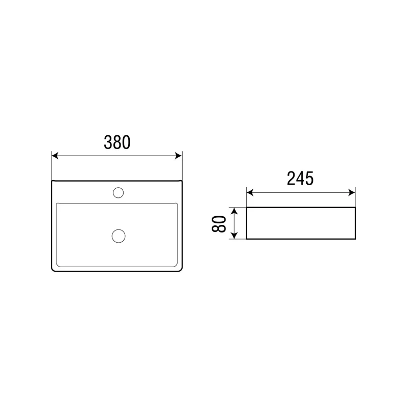 Раковина WeltWasser Aisbach 5075 38 10000003881 Белый глянец
