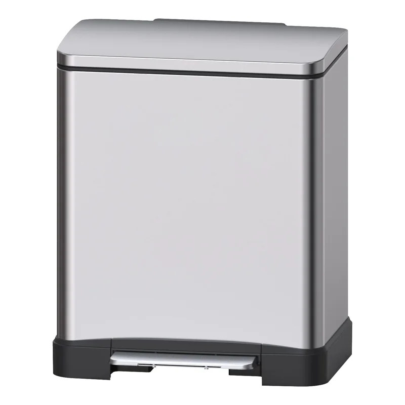 Ведро для мусора WeltWasser WW ME Lassy MT 12L 10000006128 Хром матовый