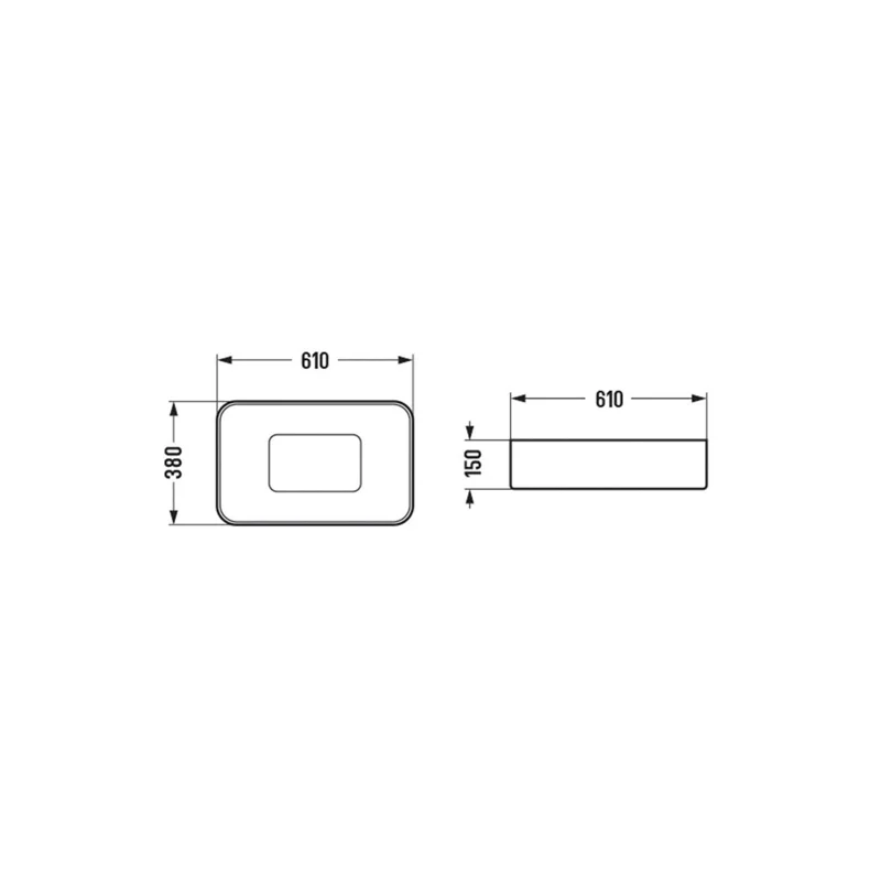 Раковина-чаша WeltWasser Elbach 78575-60 MT-BL 60 10000008703 Черная матовая