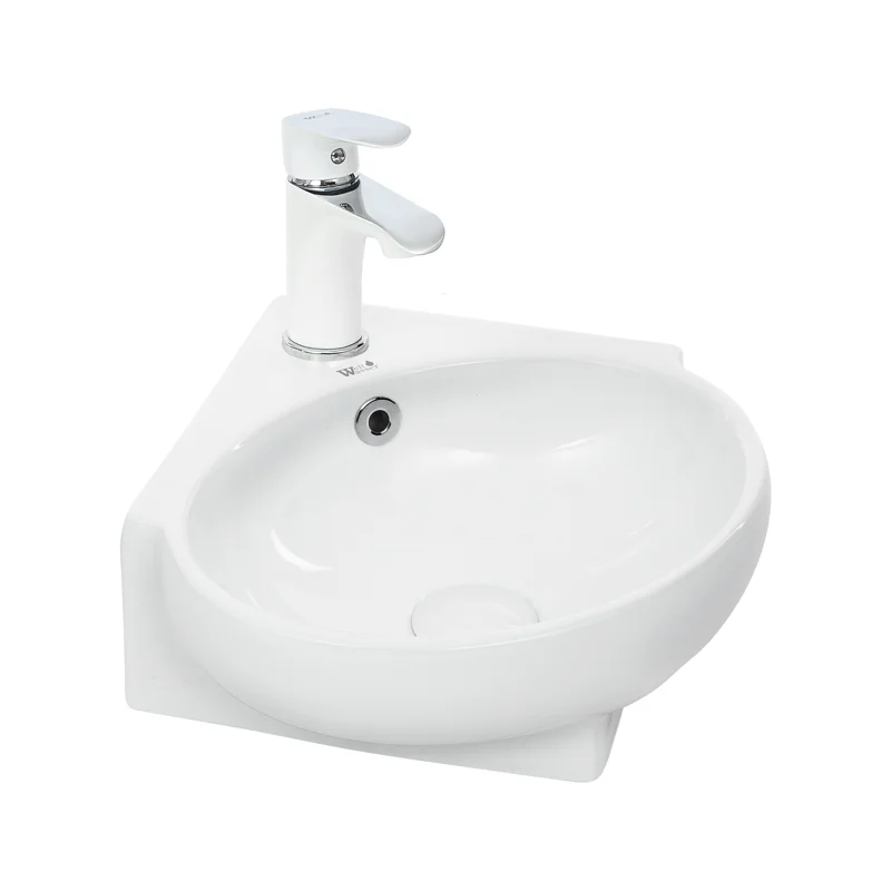 Раковина WeltWasser Aisbach 5010 39 10000003871 угловая Белый глянец Раковина WeltWasser Aisbach 5010 39 10000003871 угловая Белый глянец