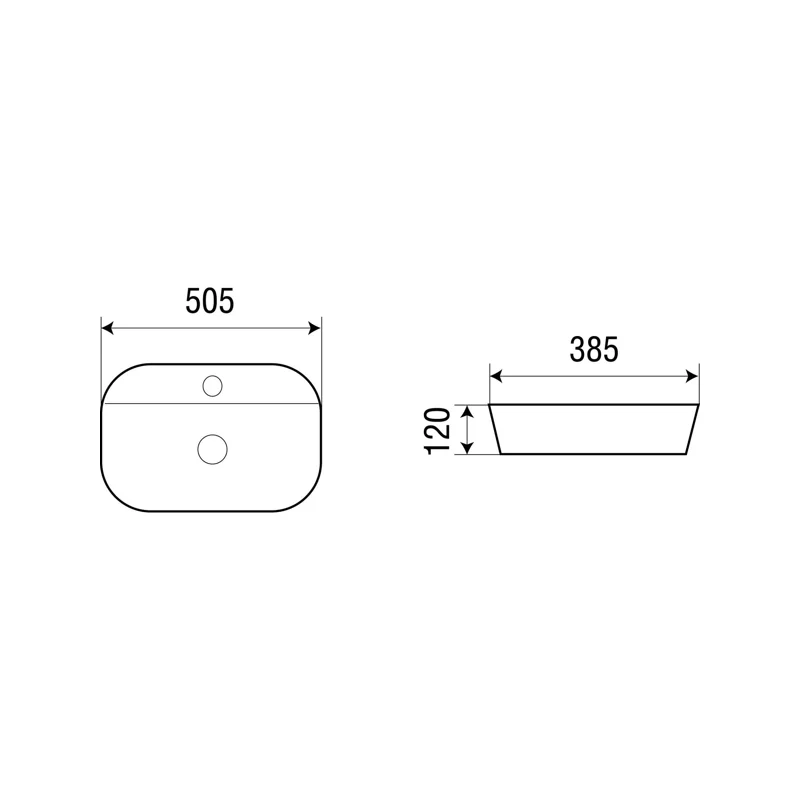 Раковина WeltWasser Elbach 2202 50 10000003824 Белый глянец