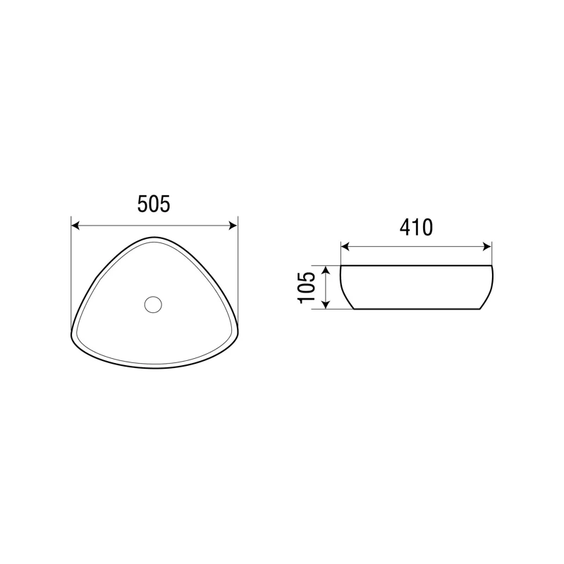 Раковина-чаша WeltWasser Elbach 1133 50 10000003850 Белый глянец