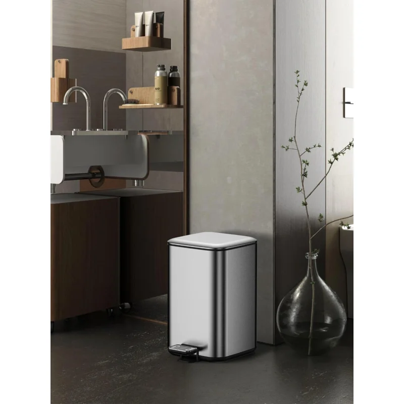 Ведро для мусора WeltWasser WW ME Wally MT 9L 10000006132 Хром матовый