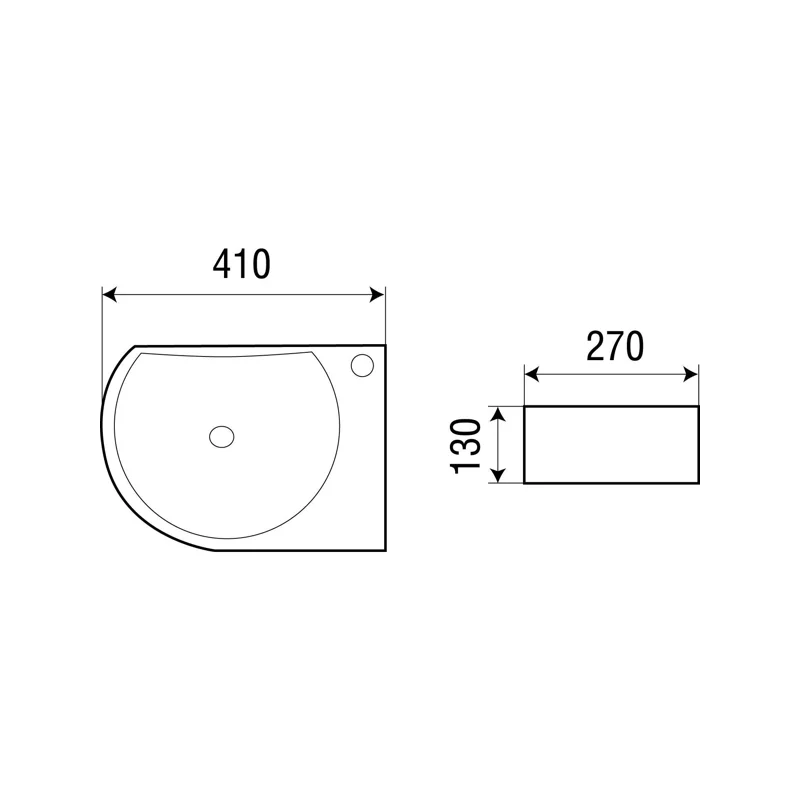 Раковина WeltWasser Aisbach 5014 R 41 10000003877 Белый глянец