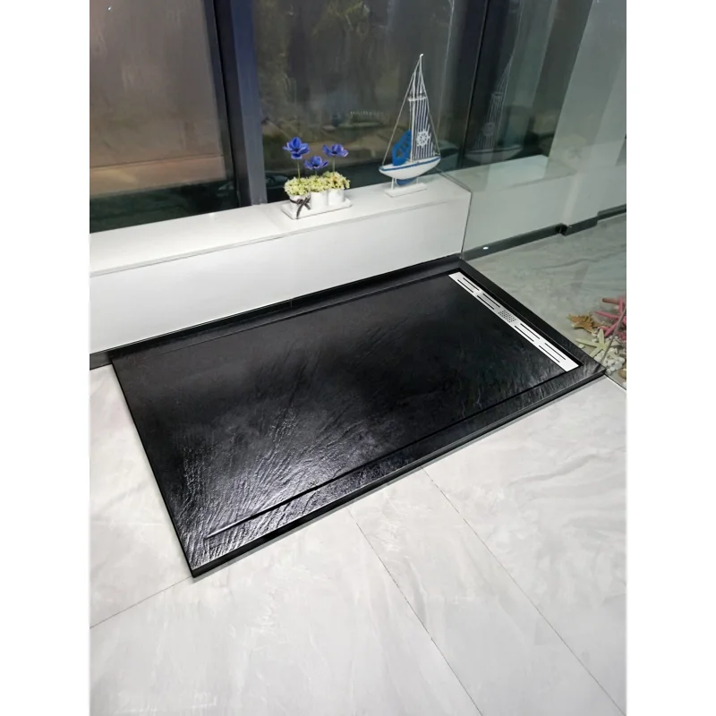 Душевой поддон из искусственного камня WeltWasser WW TRS 10080 STONE-BL 100x80 10000004380 Черный