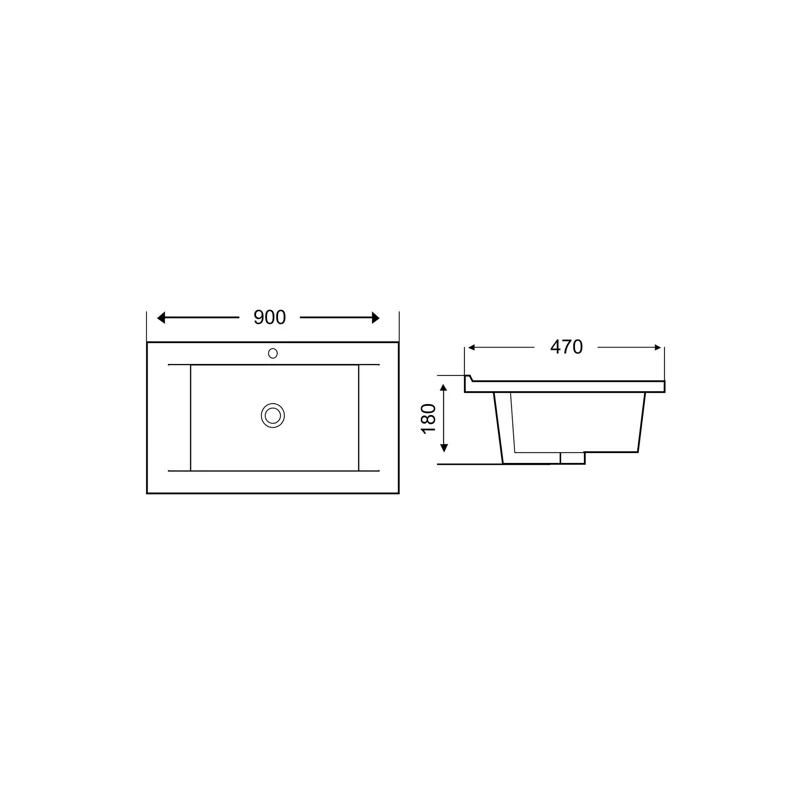 Раковина WeltWasser Deilbach 7505 90 10000004631 Белый глянец