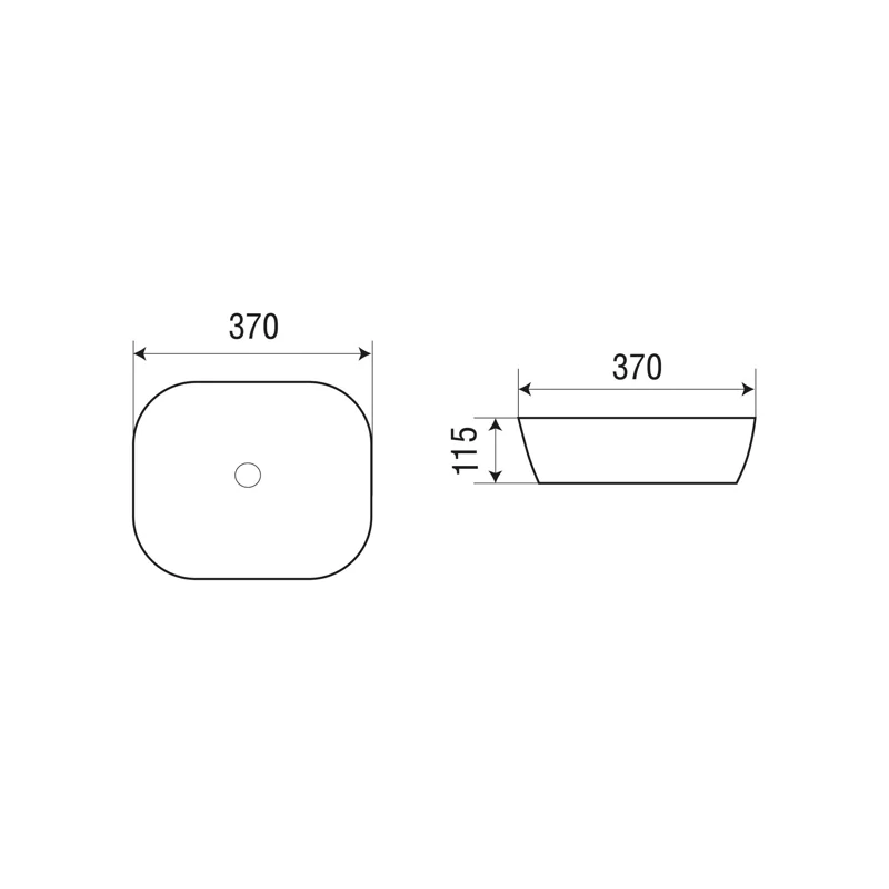 Раковина-чаша WeltWasser Elbach 2184 MB 37 10000004527 Черная матовая