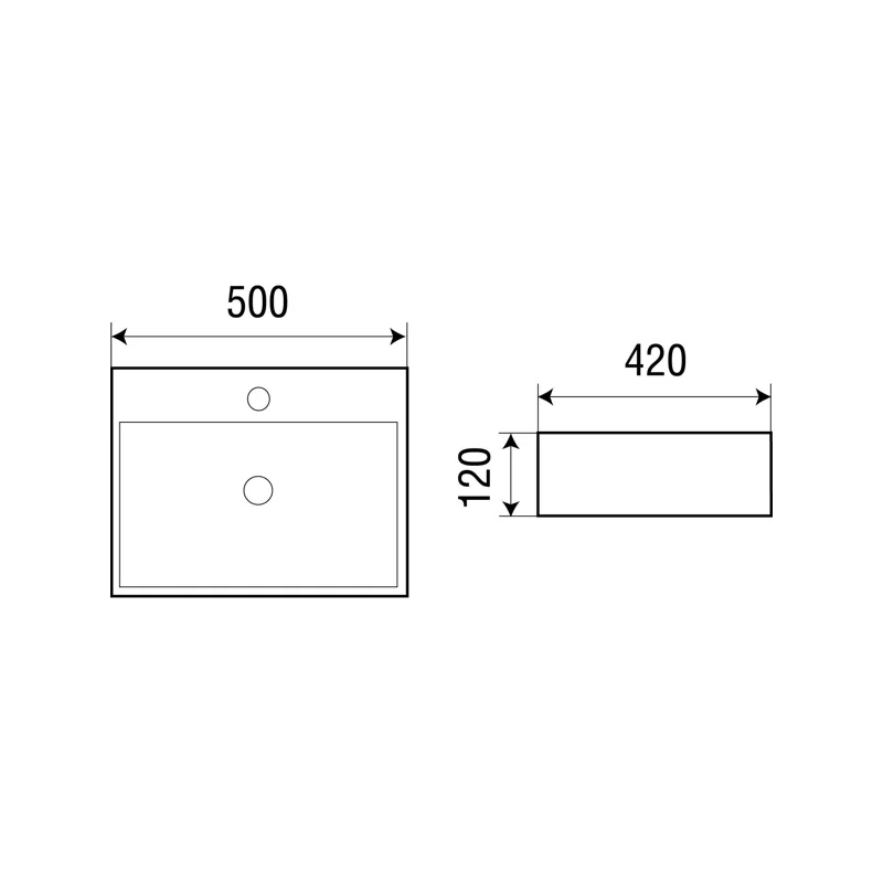 Раковина WeltWasser Elbach 21735 50 10000003863 Белый глянец