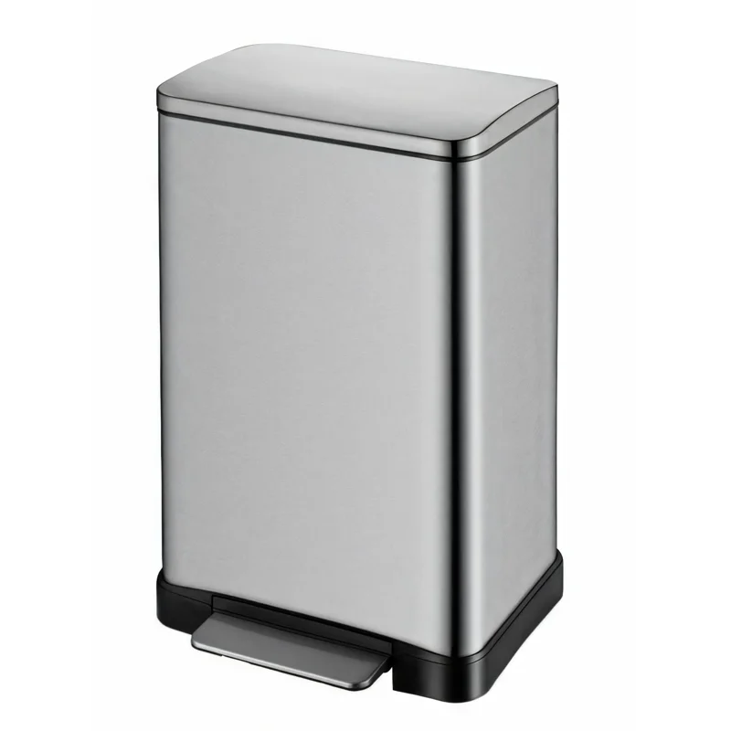 Ведро для мусора WeltWasser WW ME Lassy MT 12L 10000006128 Хром матовый Ведро для мусора WeltWasser WW ME Lassy MT 12L 10000006128 Хром матовый