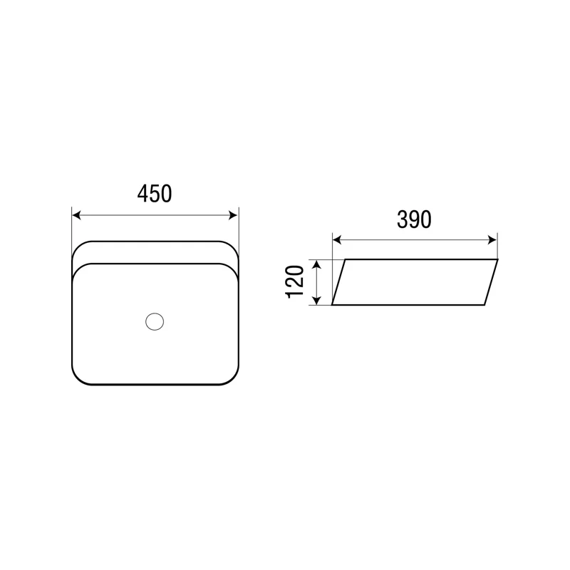Раковина-чаша WeltWasser Elbach 2242 45 10000003830 Белый глянец