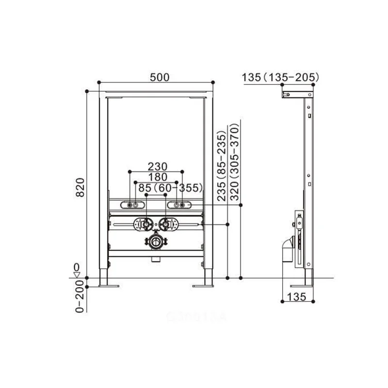 Инсталляция WeltWasser WW Amberg 500 BD 10000005536 для биде Черная
