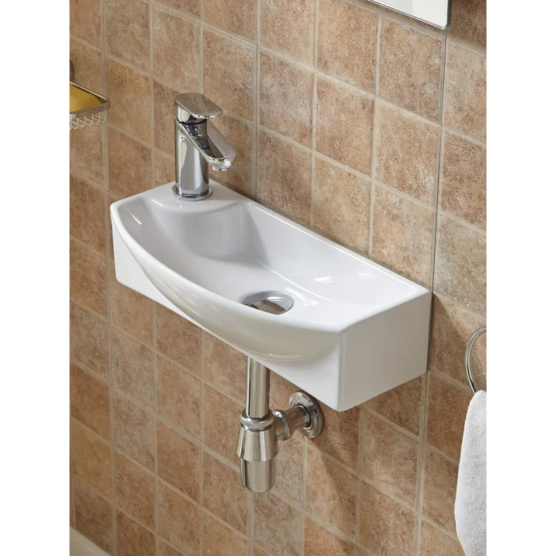 Раковина WeltWasser Aisbach 7946 GL-WT L 45 10000008694 Белая глянцевая