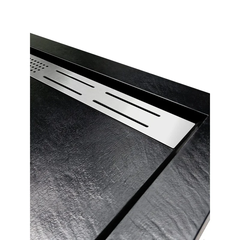 Душевой поддон из искусственного камня WeltWasser WW TRS 10080 STONE-BL 100x80 10000004380 Черный