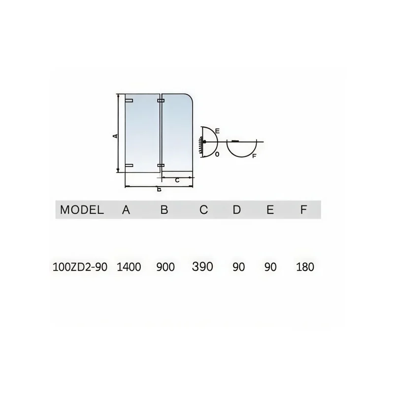 Шторка на ванну WeltWasser WW100 ZD2 90 10000003477 профиль Хром стекло прозрачное