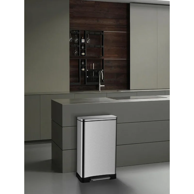 Ведро для мусора WeltWasser WW ME Lassy MT 12L 10000006128 Хром матовый