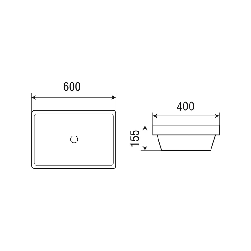 Раковина WeltWasser Deilbach 6051 62 10000003893 Белый глянец