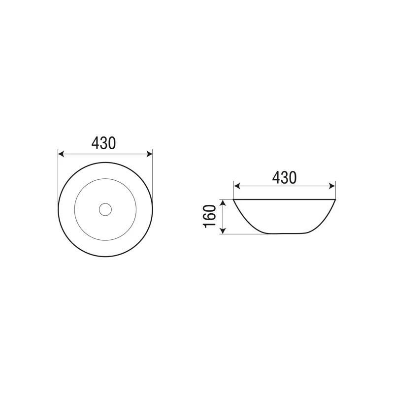 Раковина-чаша WeltWasser Elbach 3132 43 10000004566 Белый глянец