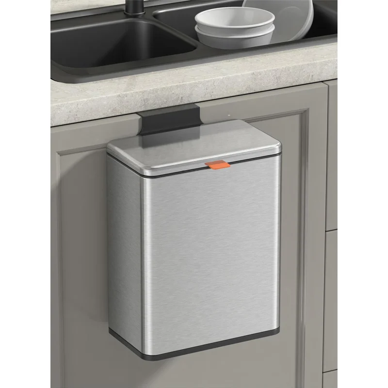 Ведро для мусора WeltWasser WW Vine BL 8L 10000011270 Черное матовое