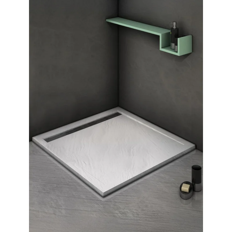 Душевой поддон из искусственного камня WeltWasser WW TRS 100 STONE-WT 100x100 10000004368 Белый