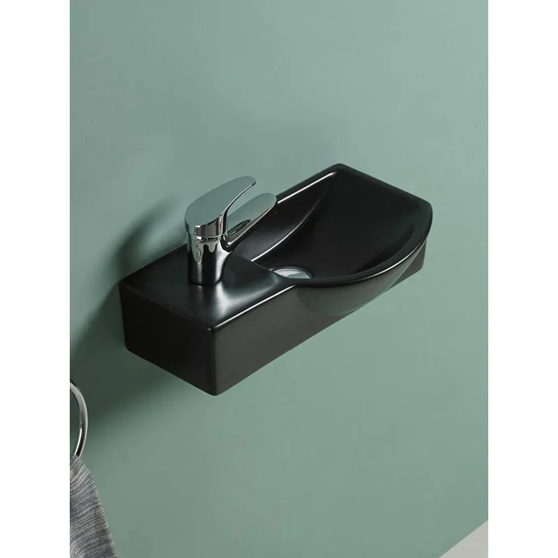 Раковина WeltWasser Aisbach 7940 MT-BL L 40 10000008688 Черная матовая