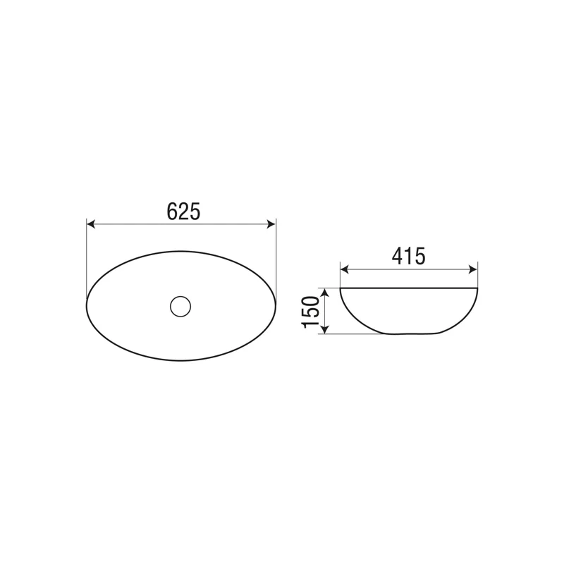Раковина-чаша WeltWasser Elbach 3077 62 10000004564 Белый глянец