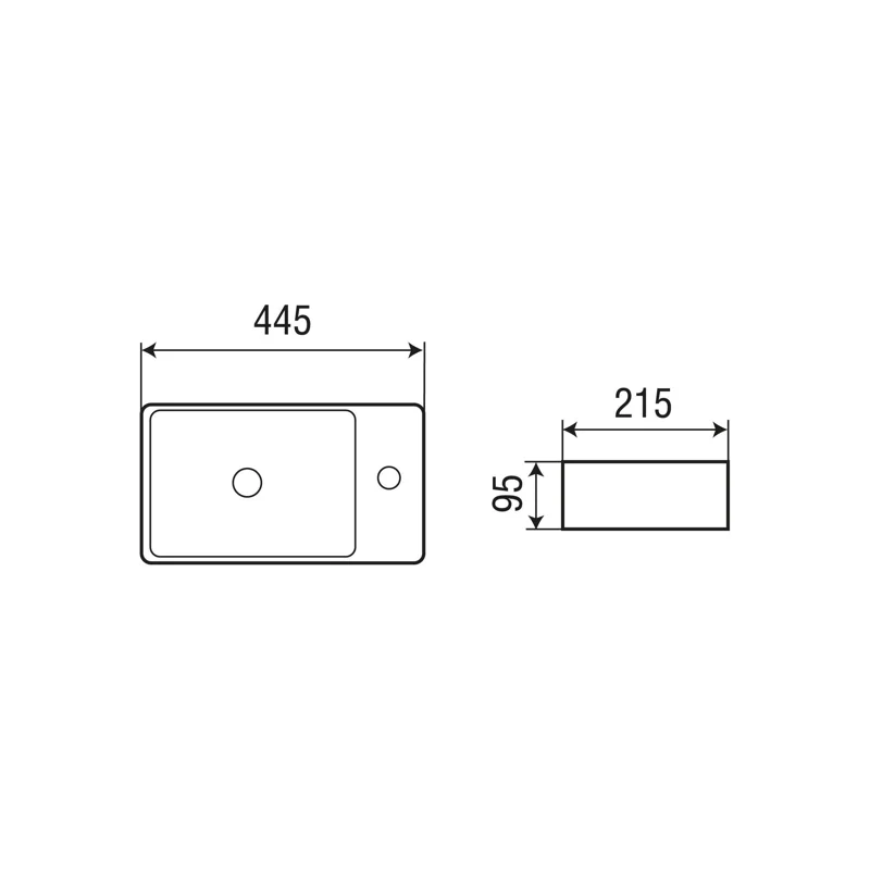 Раковина WeltWasser Aisbach 5112 44 10000004593 Белый глянец