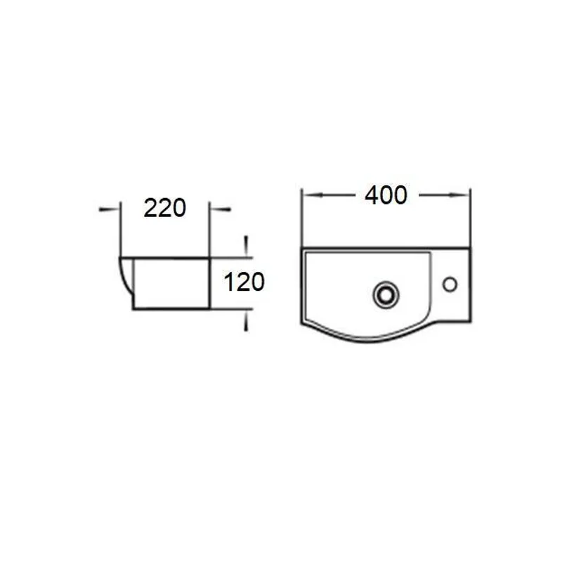 Раковина WeltWasser Aisbach 7940 MT-BL R 40 10000008689 Черная матовая