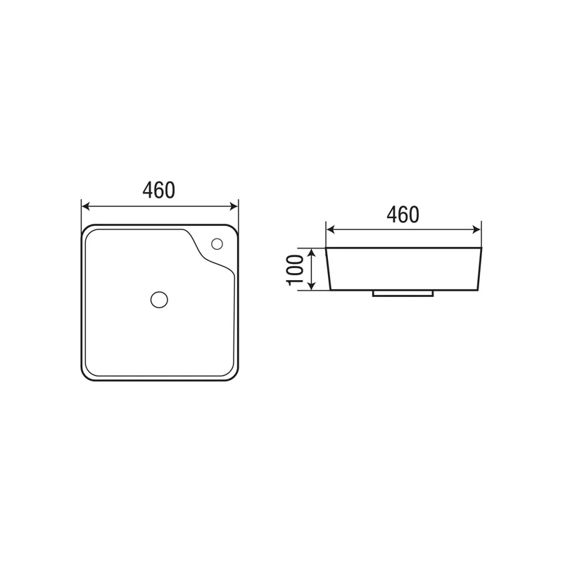Раковина-чаша WeltWasser Elbach 2181 46 10000004576 Белый глянец