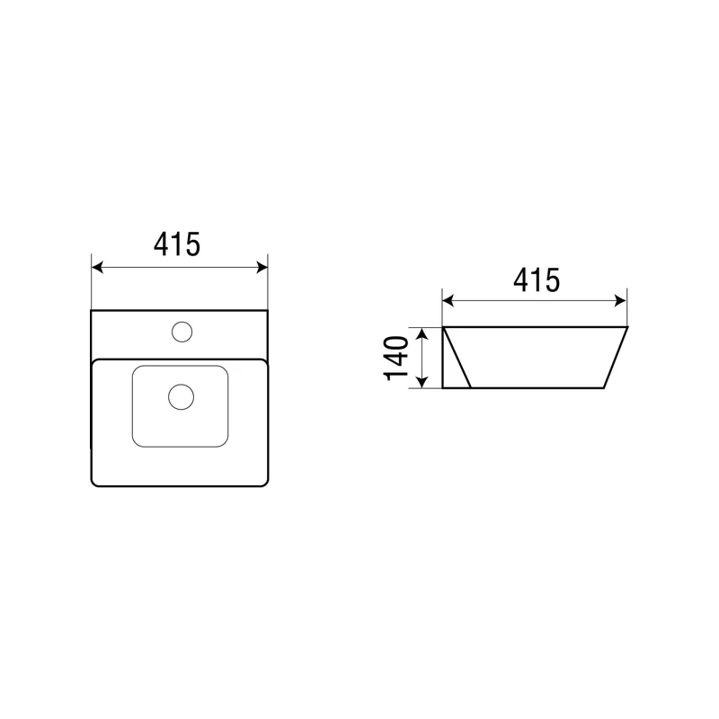 Раковина WeltWasser Elbach 2252 41 10000003834 Белый глянец