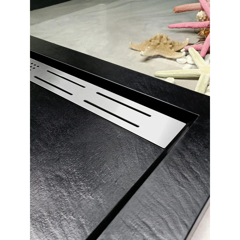 Душевой поддон из искусственного камня WeltWasser WW TRS 12090 STONE-BL 120x90 10000004382 Черный