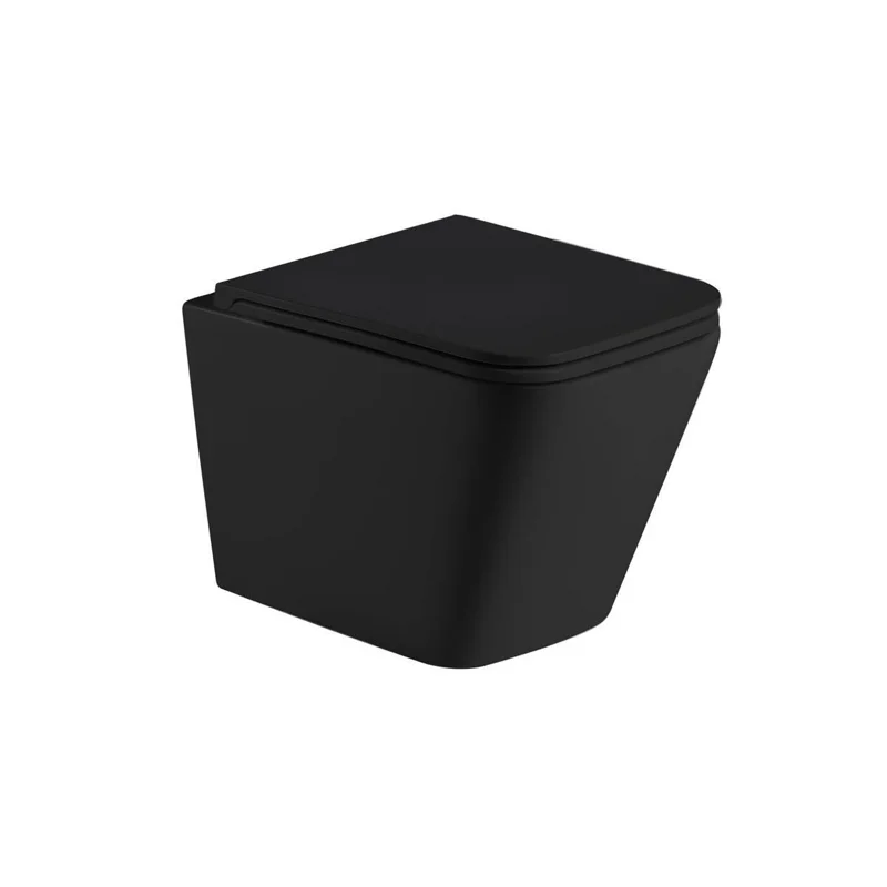 Унитаз WeltWasser Gelbach 043 MT-BL 10000011966 подвесной Черный матовый с сиденьем Микролифт Унитаз WeltWasser Gelbach 043 MT-BL 10000011966 подвесной Черный матовый с сиденьем Микролифт