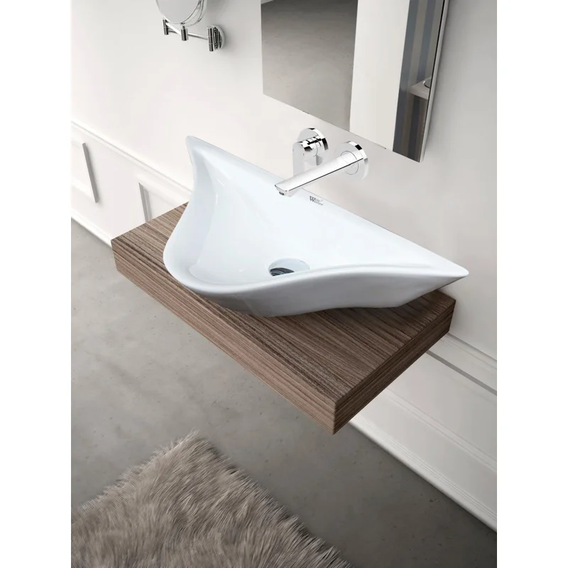 Раковина WeltWasser Aisbach 78205 GL-WT 57 10000008696 Белая глянцевая