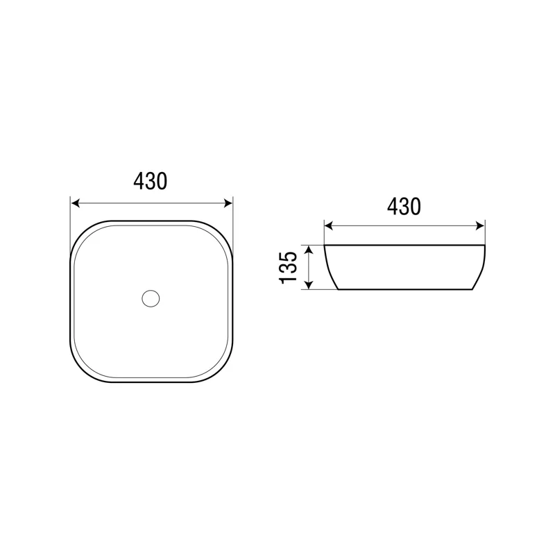 Раковина-чаша WeltWasser Elbach 2198 43 10000003841 Белый глянец