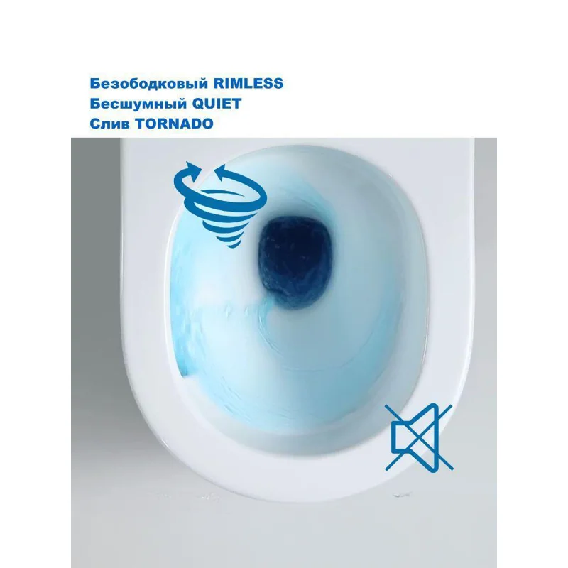 Унитаз WeltWasser Merzbach 043 MT-WT 10000010279 подвесной Белый матовый с сиденьем Микролифт