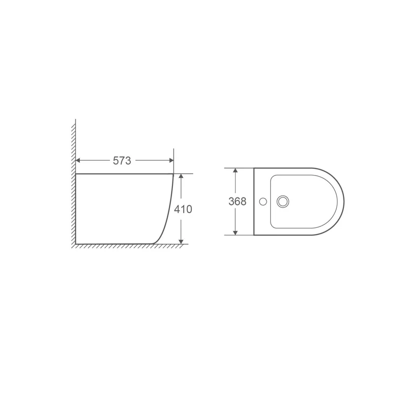 Биде WeltWasser Merzbach 003 MT-BL 10000006095 Черное матовое