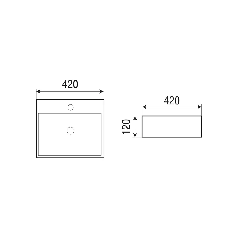 Раковина WeltWasser Elbach 2177 M846 42 10000004544 Мрамор