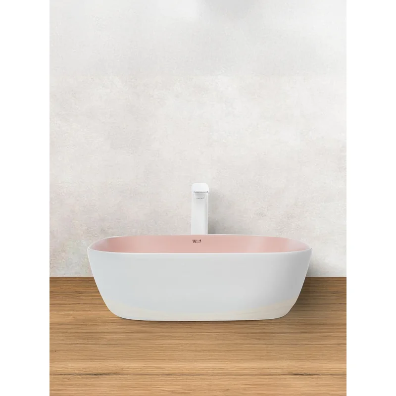 Раковина-чаша WeltWasser Elbach M2143 WP 49 10000004525 Белая Розовая