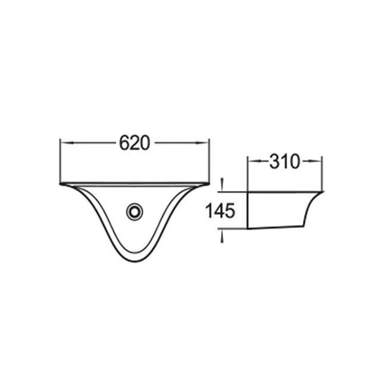 Раковина WeltWasser Aisbach 78205 GL-WT 57 10000008696 Белая глянцевая